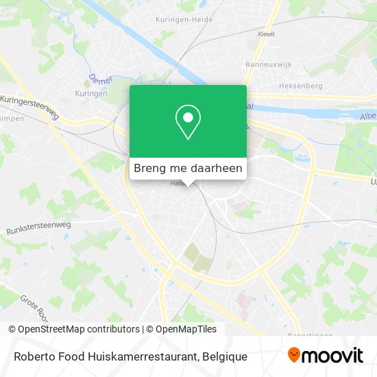 Roberto Food Huiskamerrestaurant kaart