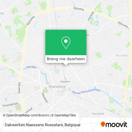 Dakwerken Naessens Roeselare kaart