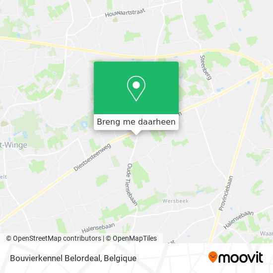 Bouvierkennel Belordeal kaart