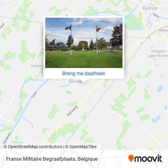 Franse Militaire Begraafplaats kaart