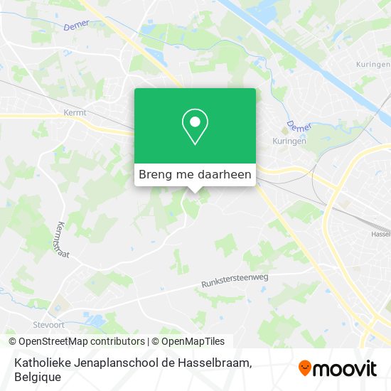 Katholieke Jenaplanschool de Hasselbraam kaart