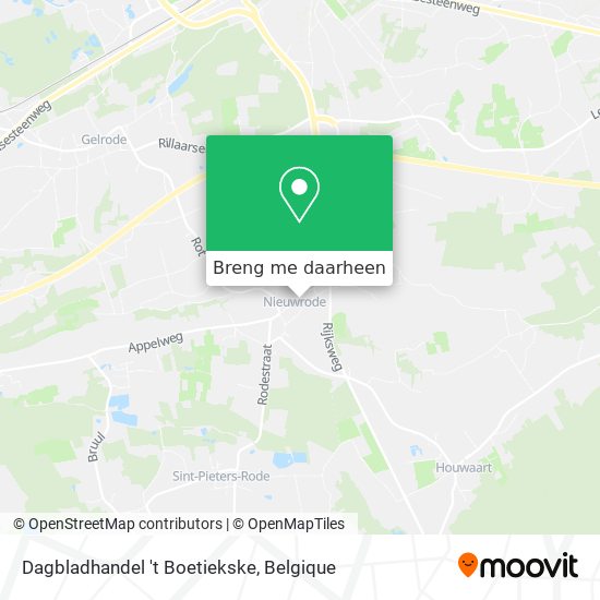 Dagbladhandel 't Boetiekske kaart