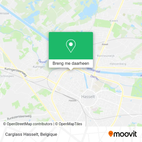 Carglass Hasselt kaart