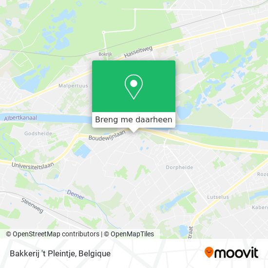 Bakkerij 't Pleintje kaart