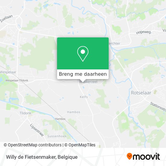 Willy de Fietsenmaker kaart
