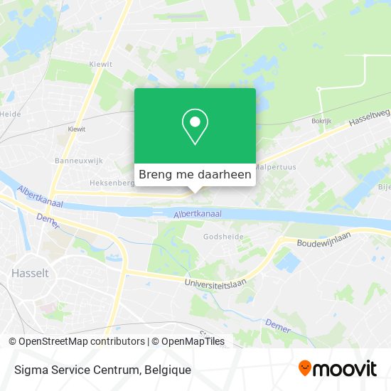 Sigma Service Centrum kaart