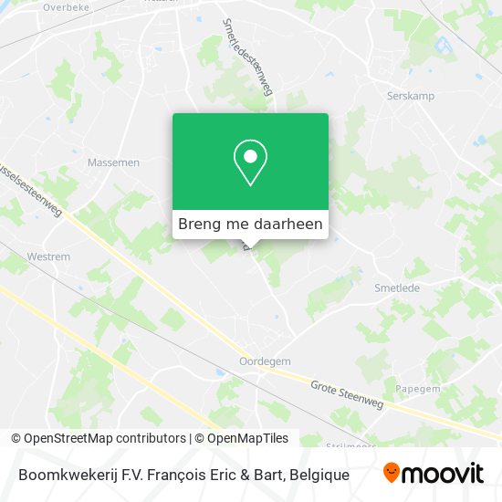 Boomkwekerij F.V. François Eric & Bart kaart