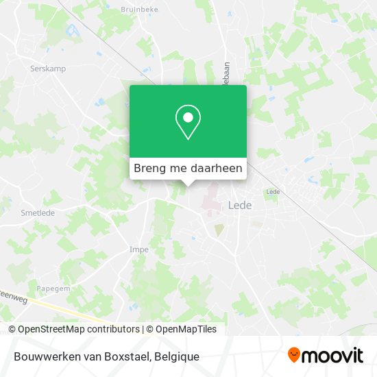 Bouwwerken van Boxstael kaart
