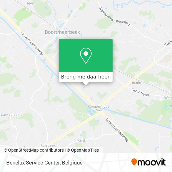 Benelux Service Center kaart