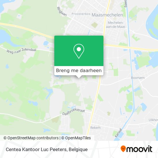 Centea Kantoor Luc Peeters kaart