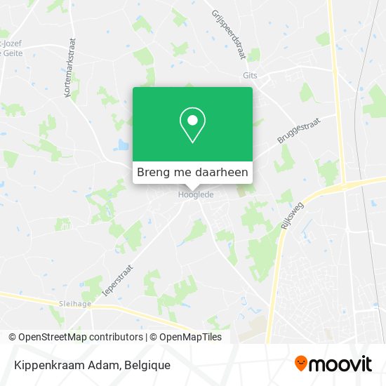 Kippenkraam Adam kaart