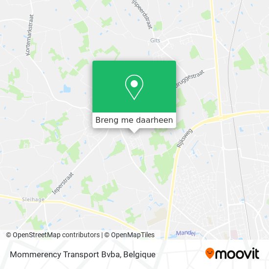 Mommerency Transport Bvba kaart