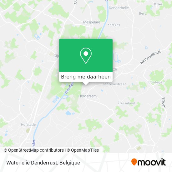 Waterlelie Denderrust kaart
