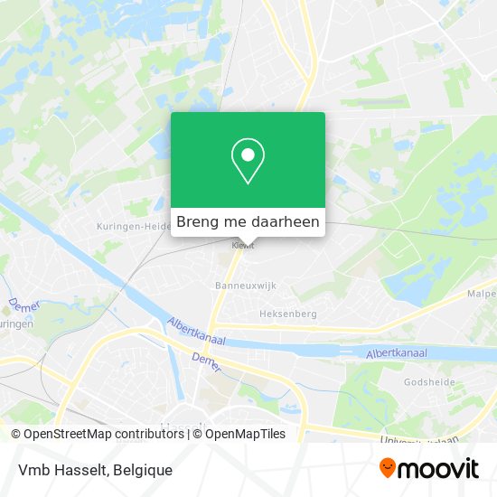 Vmb Hasselt kaart