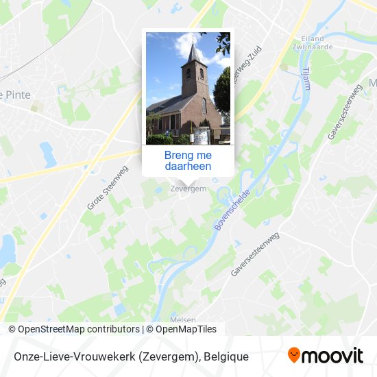 Onze-Lieve-Vrouwekerk (Zevergem) kaart