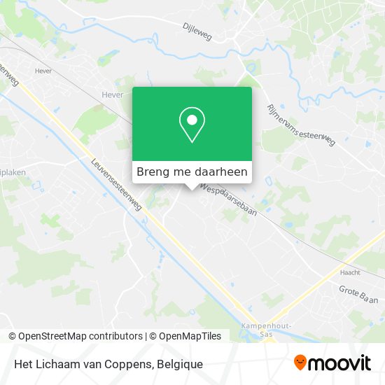 Het Lichaam van Coppens kaart