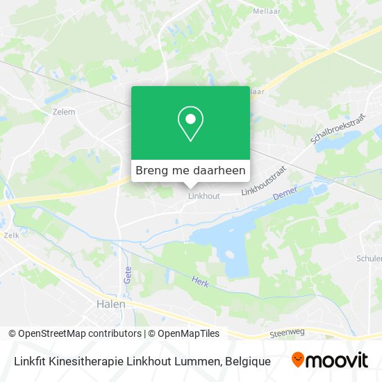 Linkfit Kinesitherapie Linkhout Lummen kaart