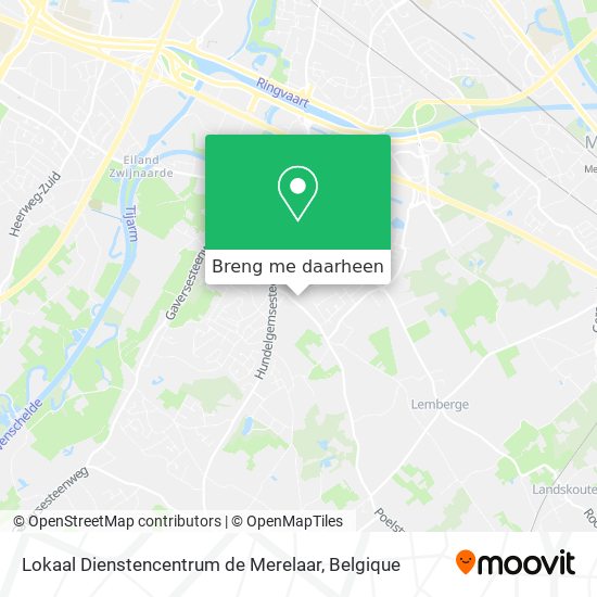 Lokaal Dienstencentrum de Merelaar kaart