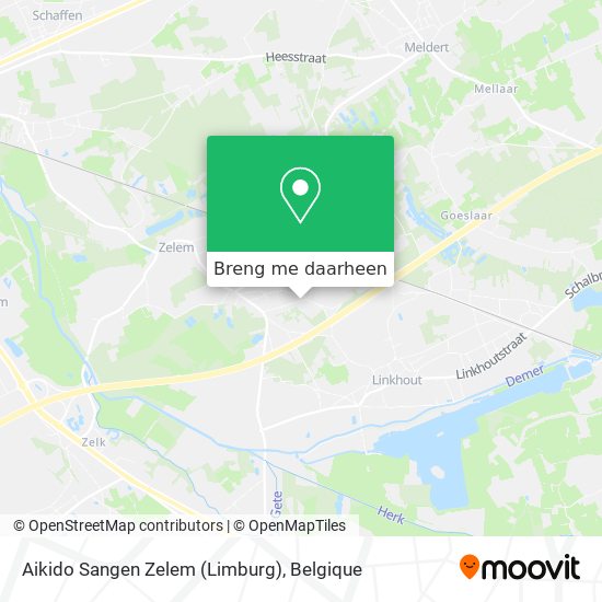 Aikido Sangen Zelem (Limburg) kaart