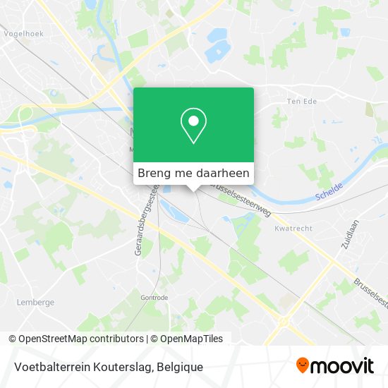 Voetbalterrein Kouterslag kaart