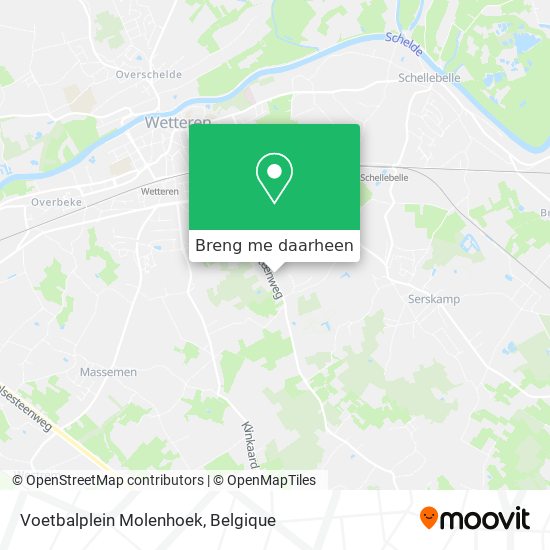 Voetbalplein Molenhoek kaart