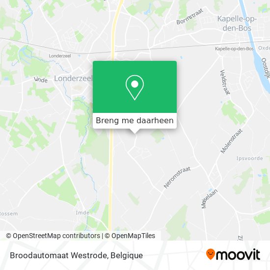 Broodautomaat Westrode kaart