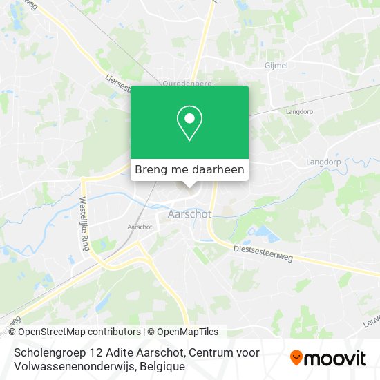 Scholengroep 12 Adite Aarschot, Centrum voor Volwassenenonderwijs kaart