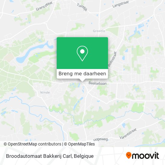 Broodautomaat Bakkerij Carl kaart