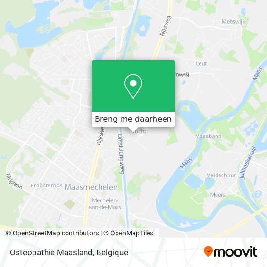Osteopathie Maasland kaart