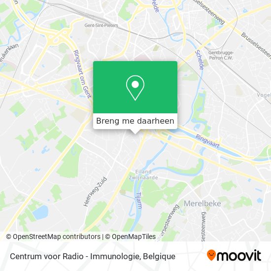 Centrum voor Radio - Immunologie kaart