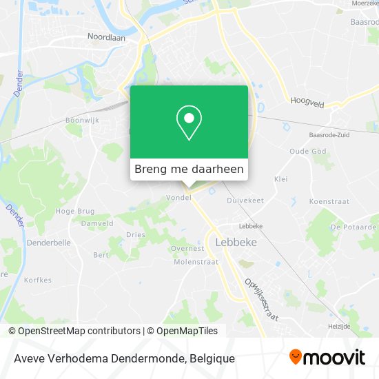 Aveve Verhodema Dendermonde kaart