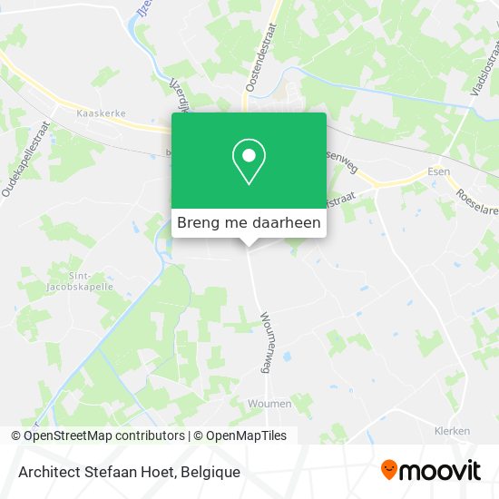 Architect Stefaan Hoet kaart