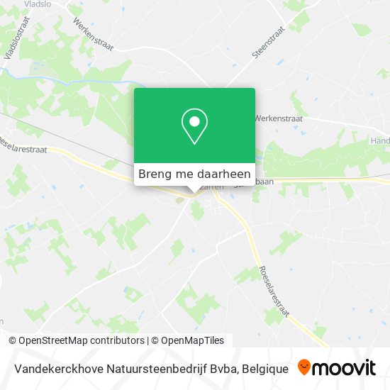 Vandekerckhove Natuursteenbedrijf Bvba kaart