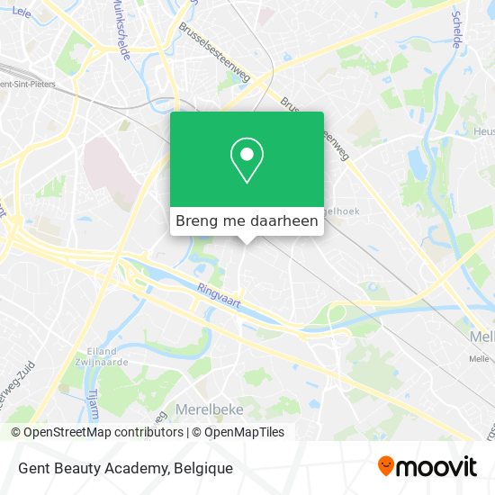 Gent Beauty Academy kaart