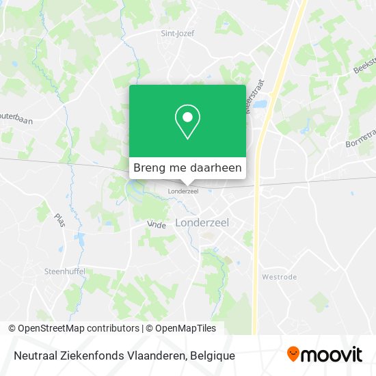 Neutraal Ziekenfonds Vlaanderen kaart