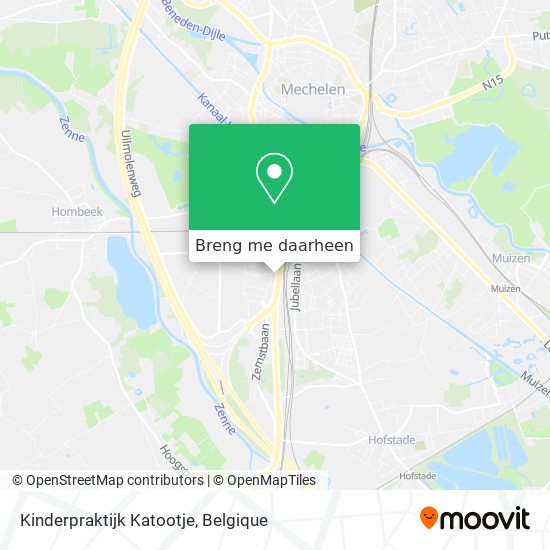 Kinderpraktijk Katootje kaart