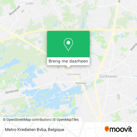 Metro Kredieten Bvba kaart