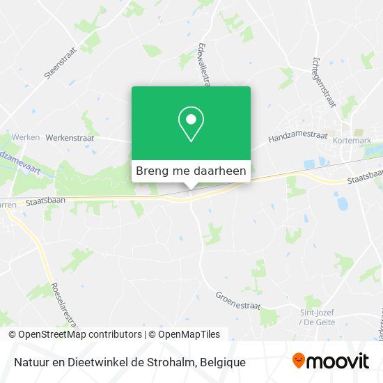 Natuur en Dieetwinkel de Strohalm kaart