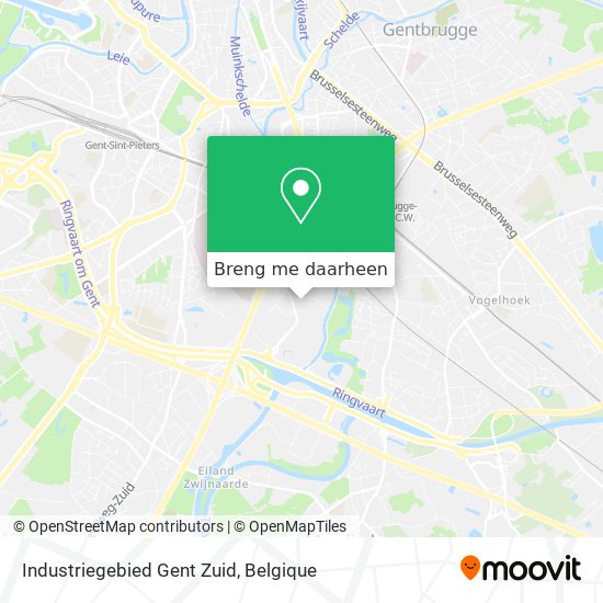 Industriegebied Gent Zuid kaart