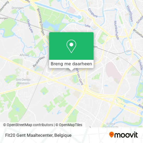 Fit20 Gent Maaltecenter kaart