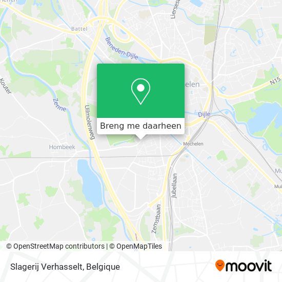 Slagerij Verhasselt kaart