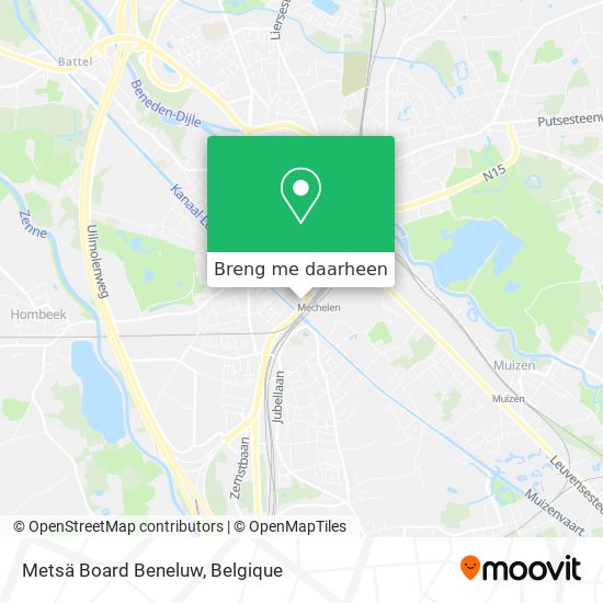 Metsä Board Beneluw kaart