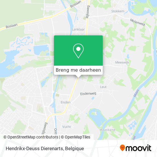 Hendrikx-Deuss Dierenarts kaart