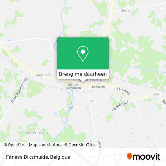 Fitness Diksmuide kaart