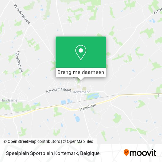 Speelplein Sportplein Kortemark kaart