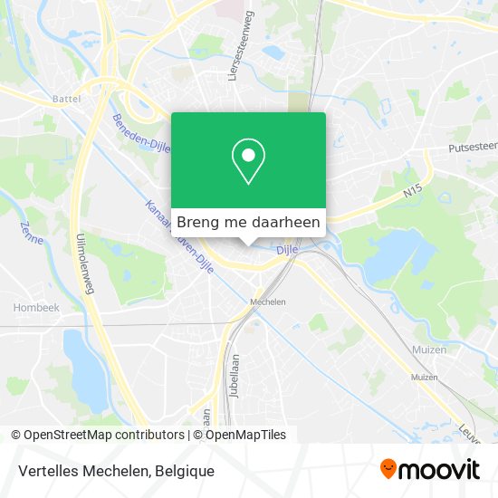 Vertelles Mechelen kaart