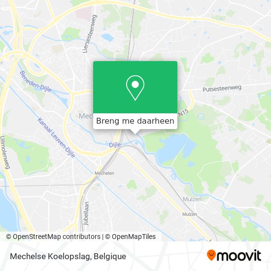 Mechelse Koelopslag kaart