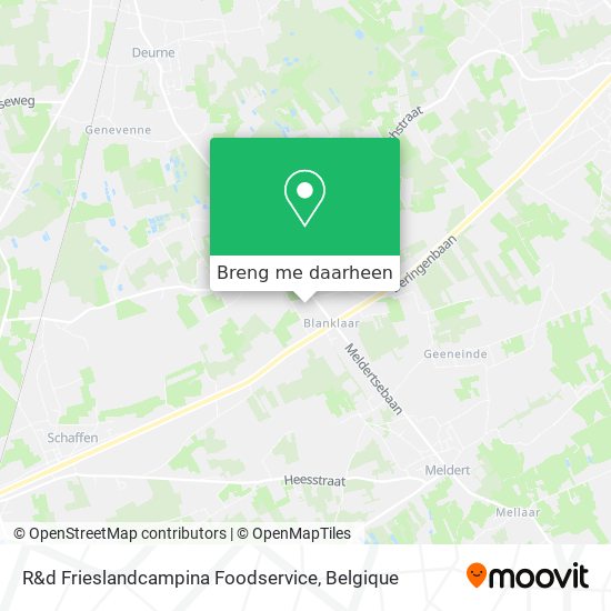R&d Frieslandcampina Foodservice kaart