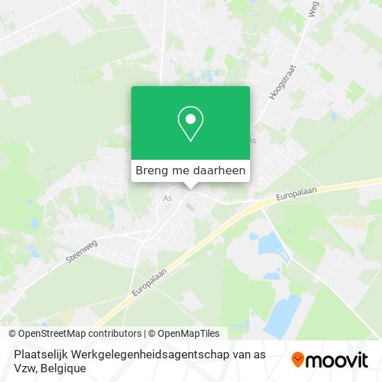 Plaatselijk Werkgelegenheidsagentschap van as Vzw kaart