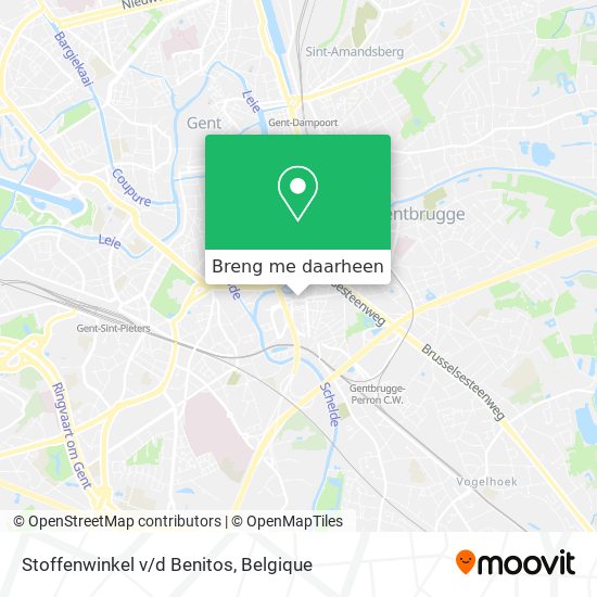 Stoffenwinkel v/d Benitos kaart